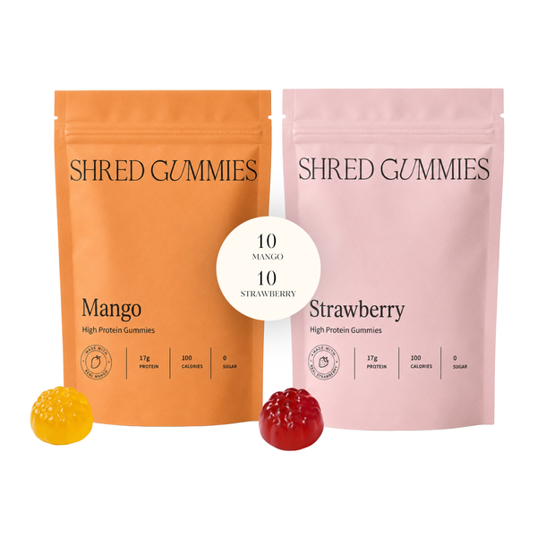 Shred Variety Pack Protein Gummies – 2 Boxes / 20 Pouches