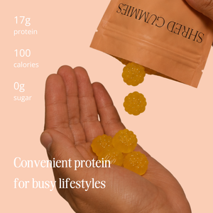 Shred Mango Protein Gummies | 17g Protein • 100 Calories • Zero Sugar (20 pouches)