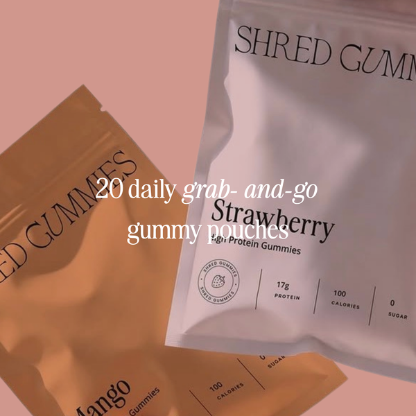 Shred Variety Pack Protein Gummies – 2 Boxes / 20 Pouches