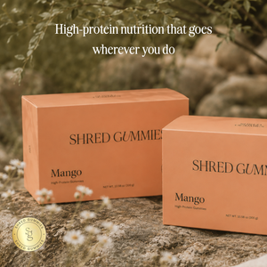 Shred Mango Protein Gummies | 17g Protein • 100 Calories • Zero Sugar (20 pouches)