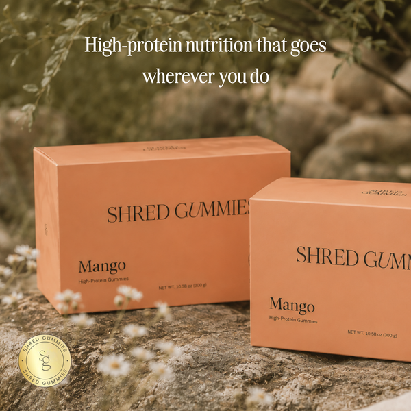 Shred Mango Protein Gummies | 17g Protein • 100 Calories • Zero Sugar (20 pouches)