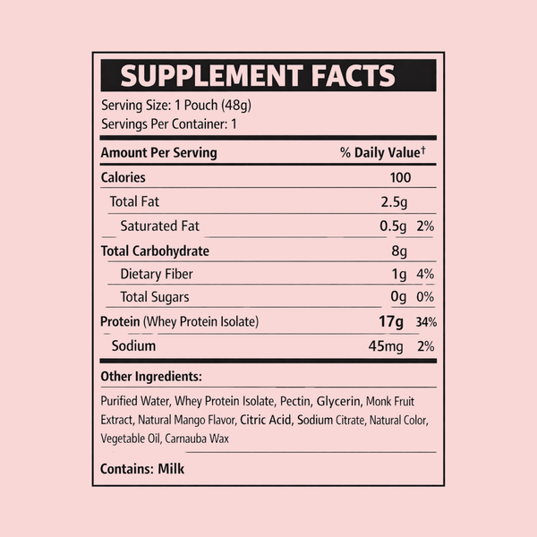 Shred Strawberry Protein Gummies | 17g Protein • 100 Calories • Zero Sugar (20 pouches)